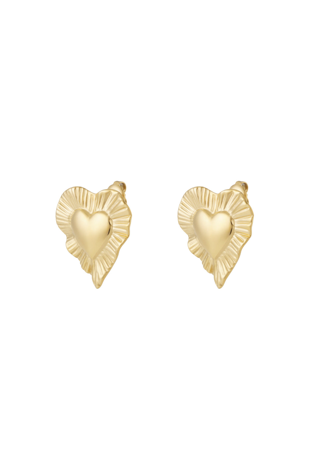 Orecchini a cuore radioso