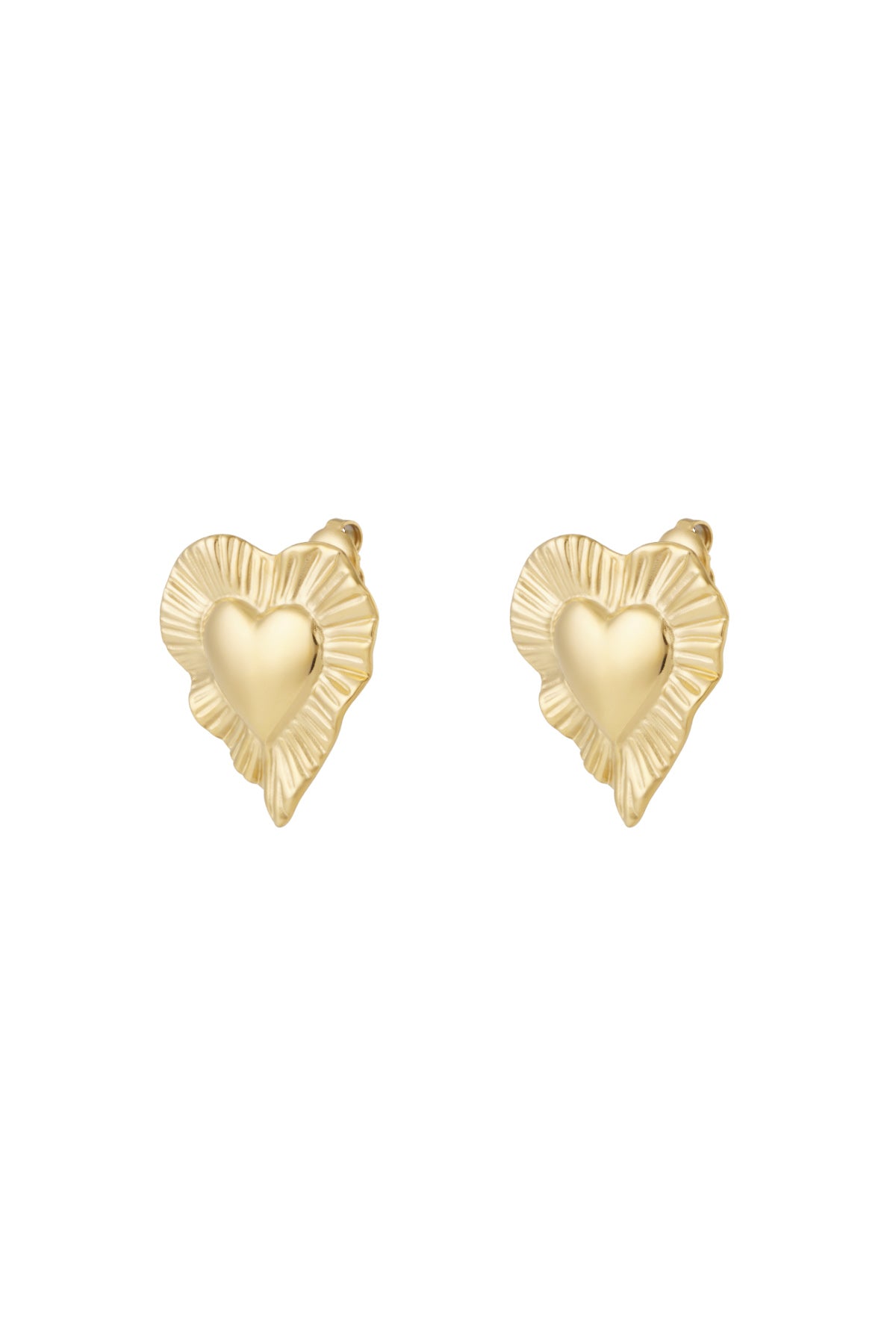 Orecchini a cuore radioso