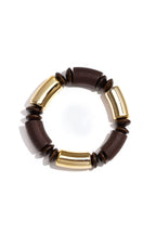 Braccialetti con perline di legno, perline, serie Retro Daily Simple, gioielli da donna