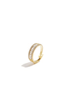 Anello di tendenza regolabile con strass
