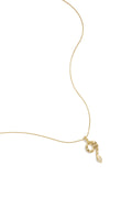 Collana con ciondolo a forma di serpente rivestito