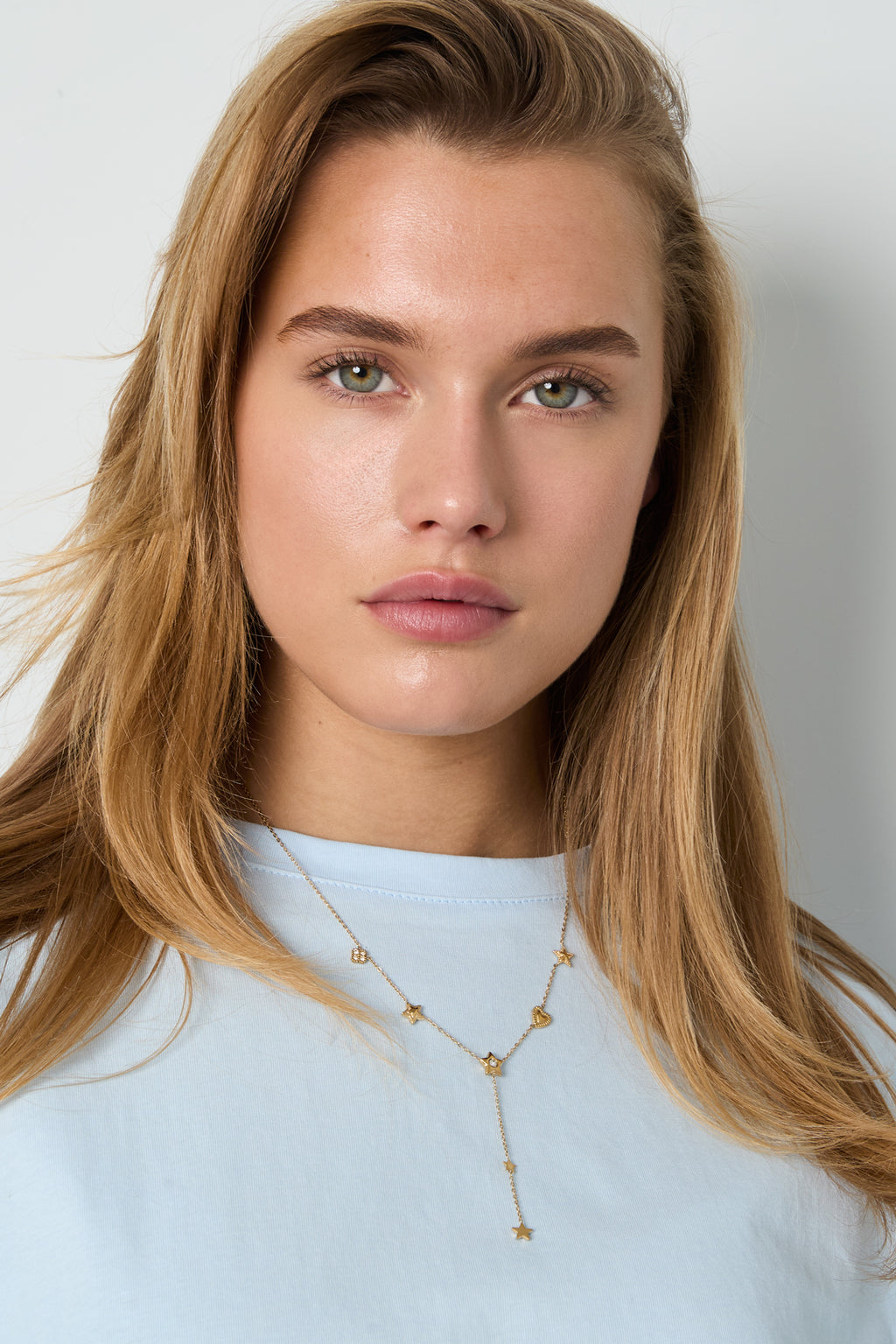 Collane con ciondolo in acciaio inossidabile, serie Star Casual Daily Simple, gioielli da donna