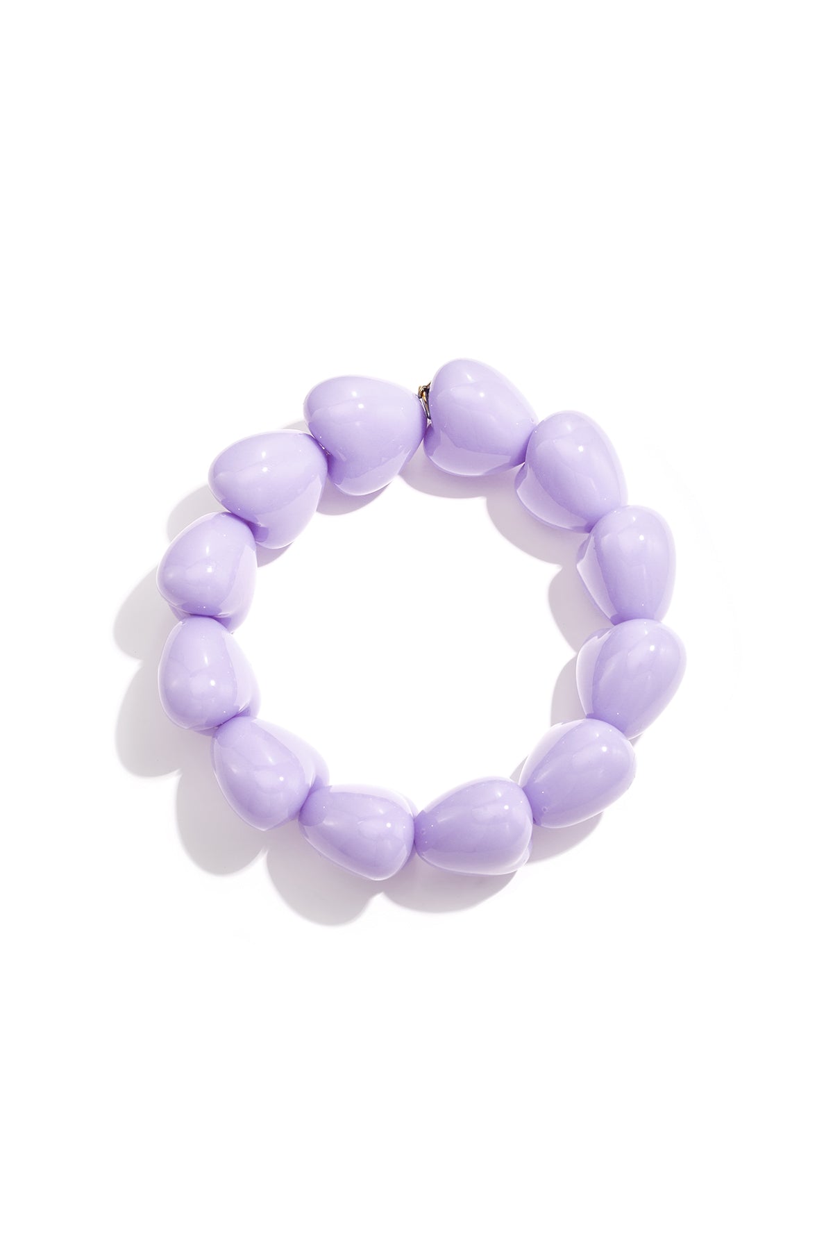 Braccialetto con perline a forma di cuore grosse