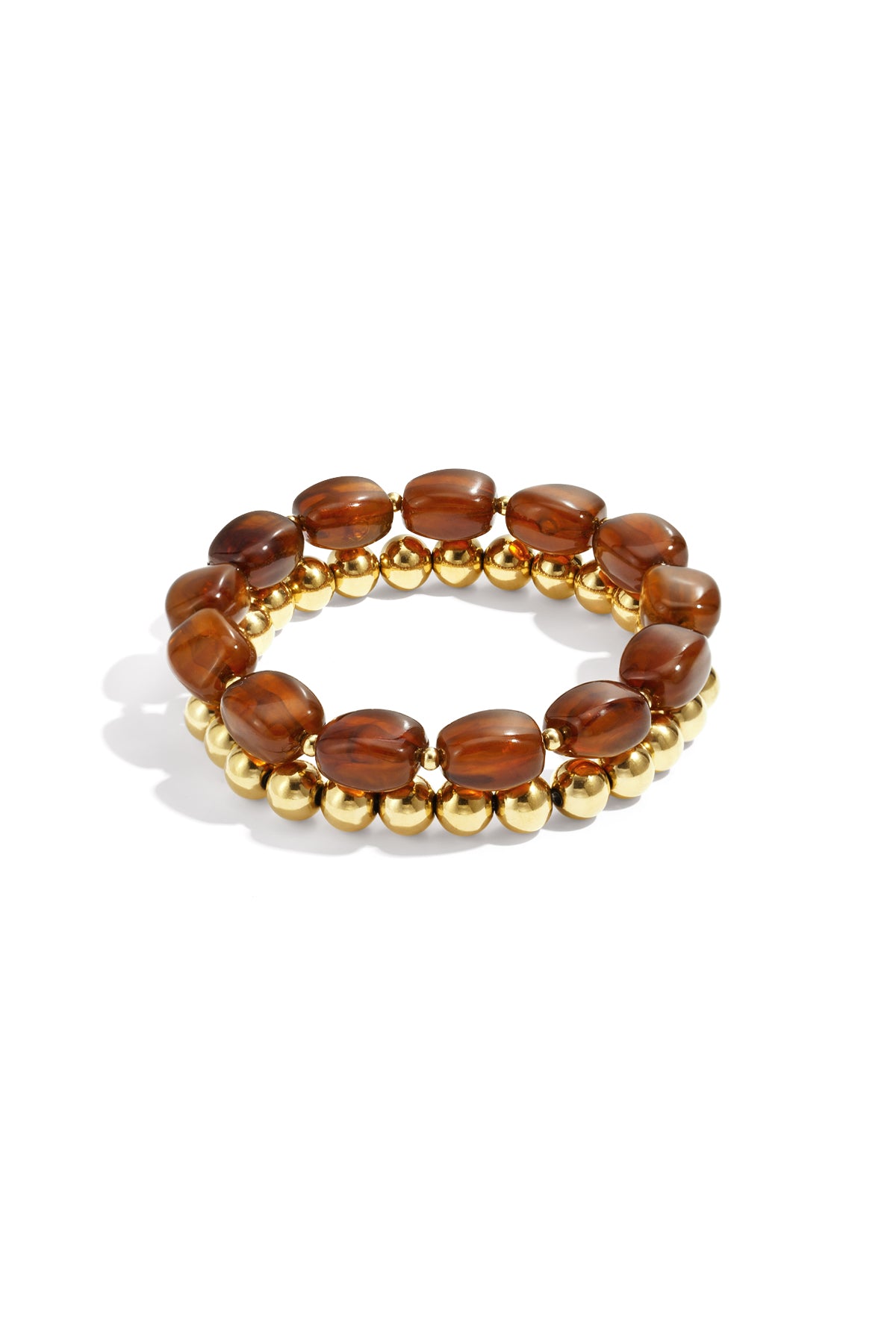 Bracciale con perline asimmetriche