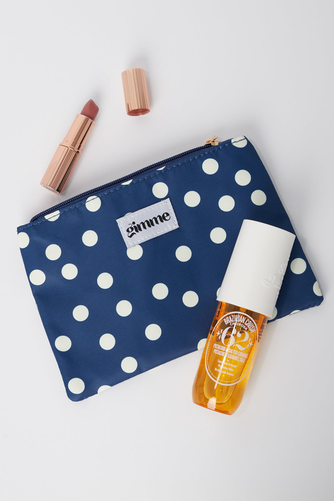 Borse per il trucco a pois, casual, in poliestere, accessori quotidiani
