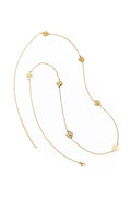 collana lunga con trifoglio