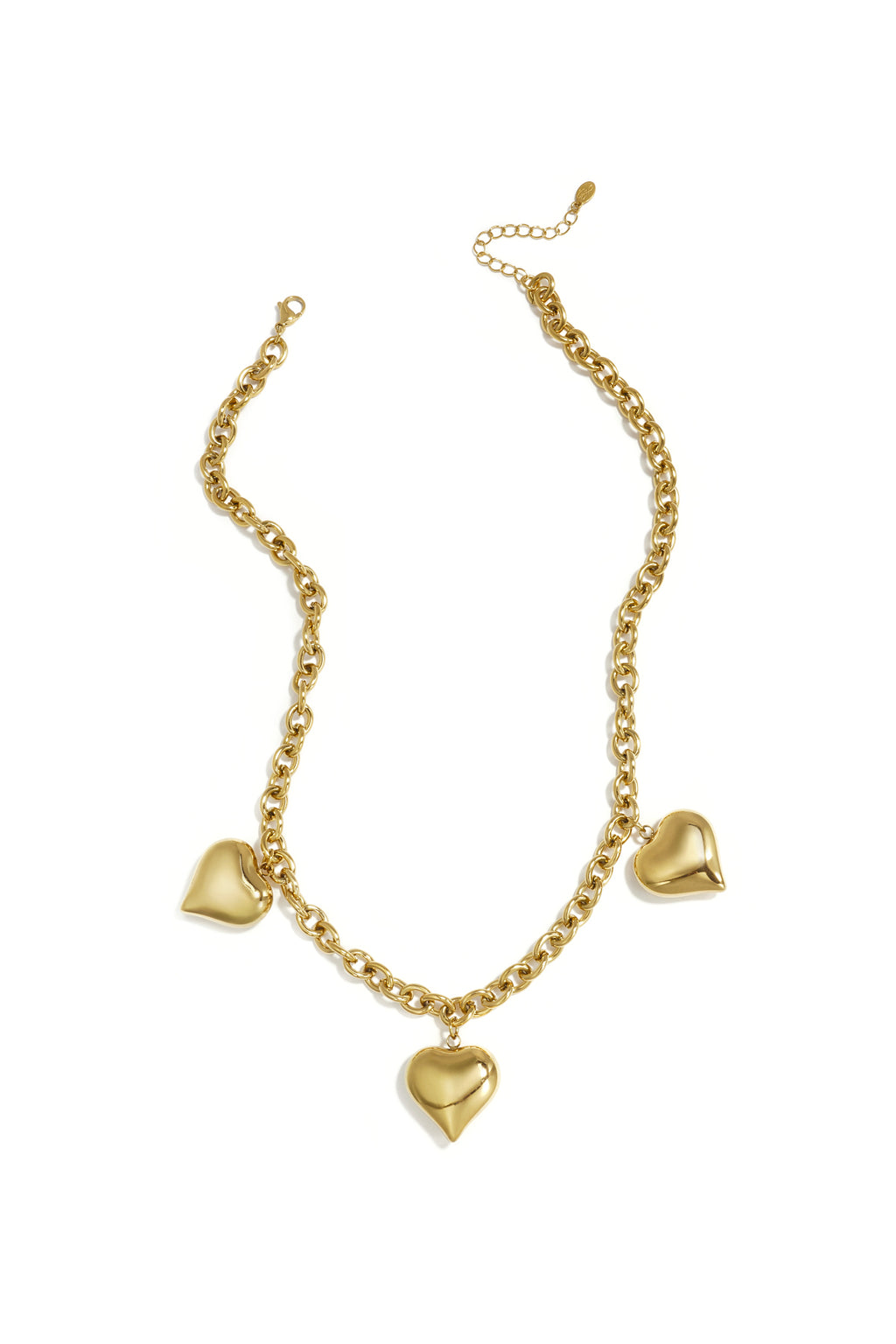 Collane con ciondolo a forma di cuore in acciaio inossidabile, serie Casual Daily Simple, gioielli da donna