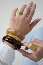 Bracciale in resina leopardata
