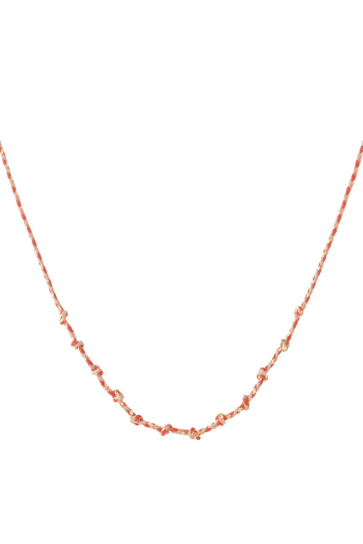 Collana a spirale in cotone fai da te