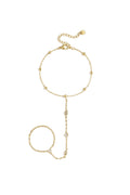 Collana da polso con pietre ovali e rotonde