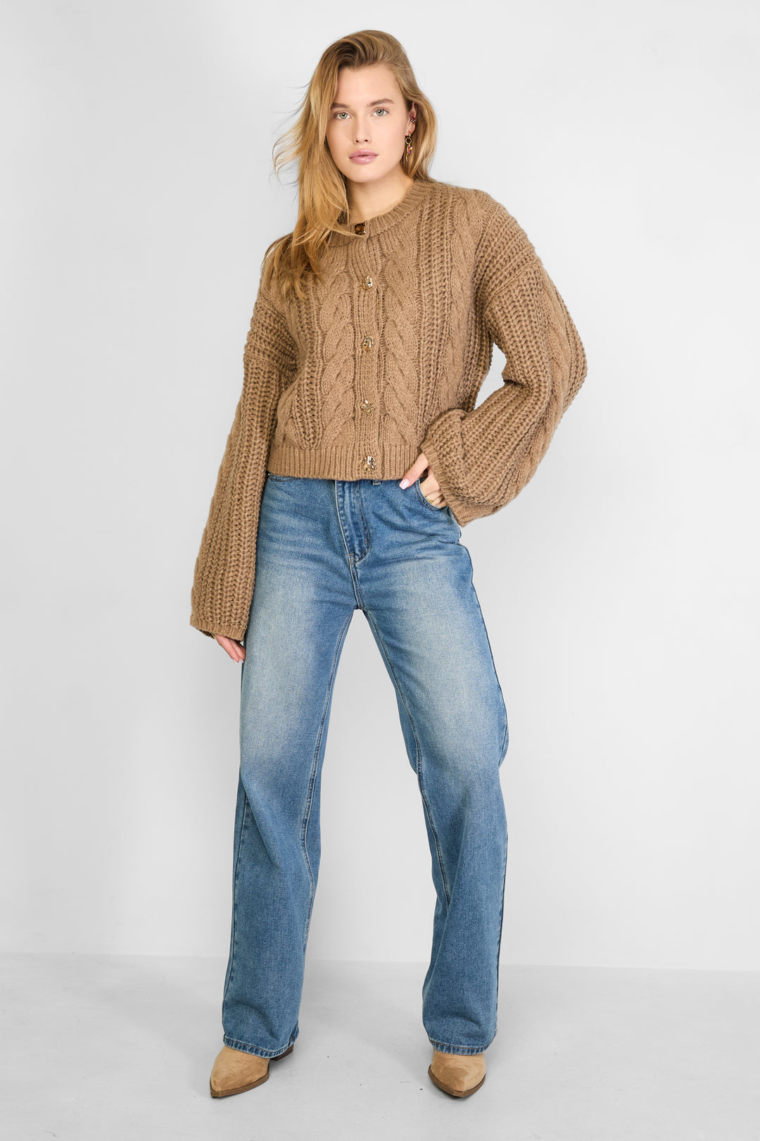 Cardigan a trecce