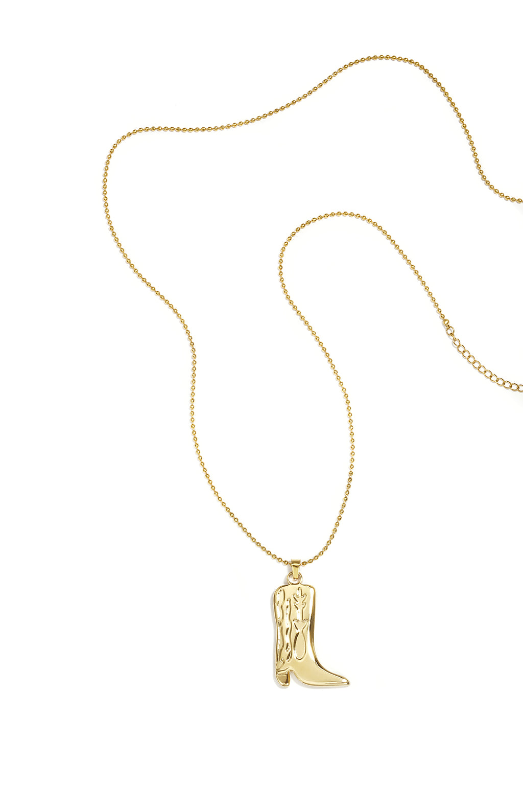 Collana lunga con stivale da cowboy
