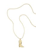 Collana lunga con stivale da cowboy