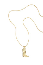 Collana lunga con stivale da cowboy