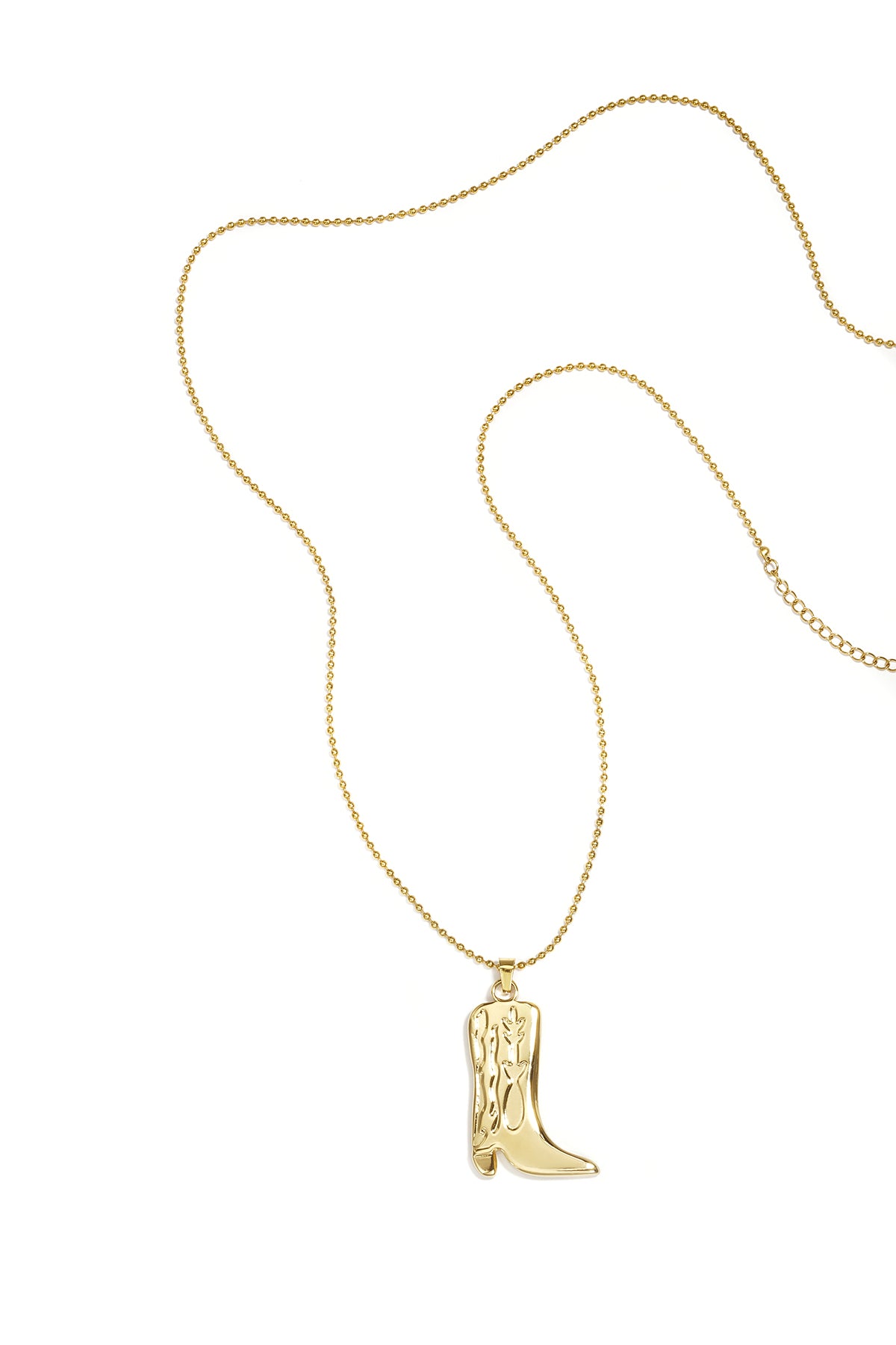 Collana lunga con stivale da cowboy