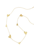 Collana lunga con cuori di varie dimensioni
