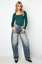 Body Modellante in Nylon Maglia Base Colore Puro