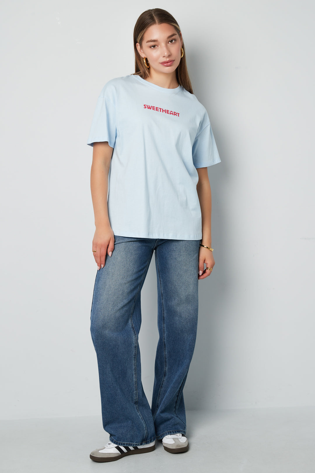 Maglietta Donna Maglia Casual Lettere