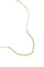 Collana con pietre rotonde di zirconi cubici