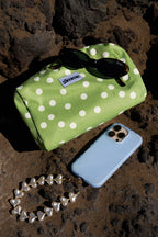 Borse per il trucco a pois, casual, in poliestere, accessori quotidiani