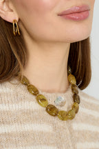 Collana con perle squoval