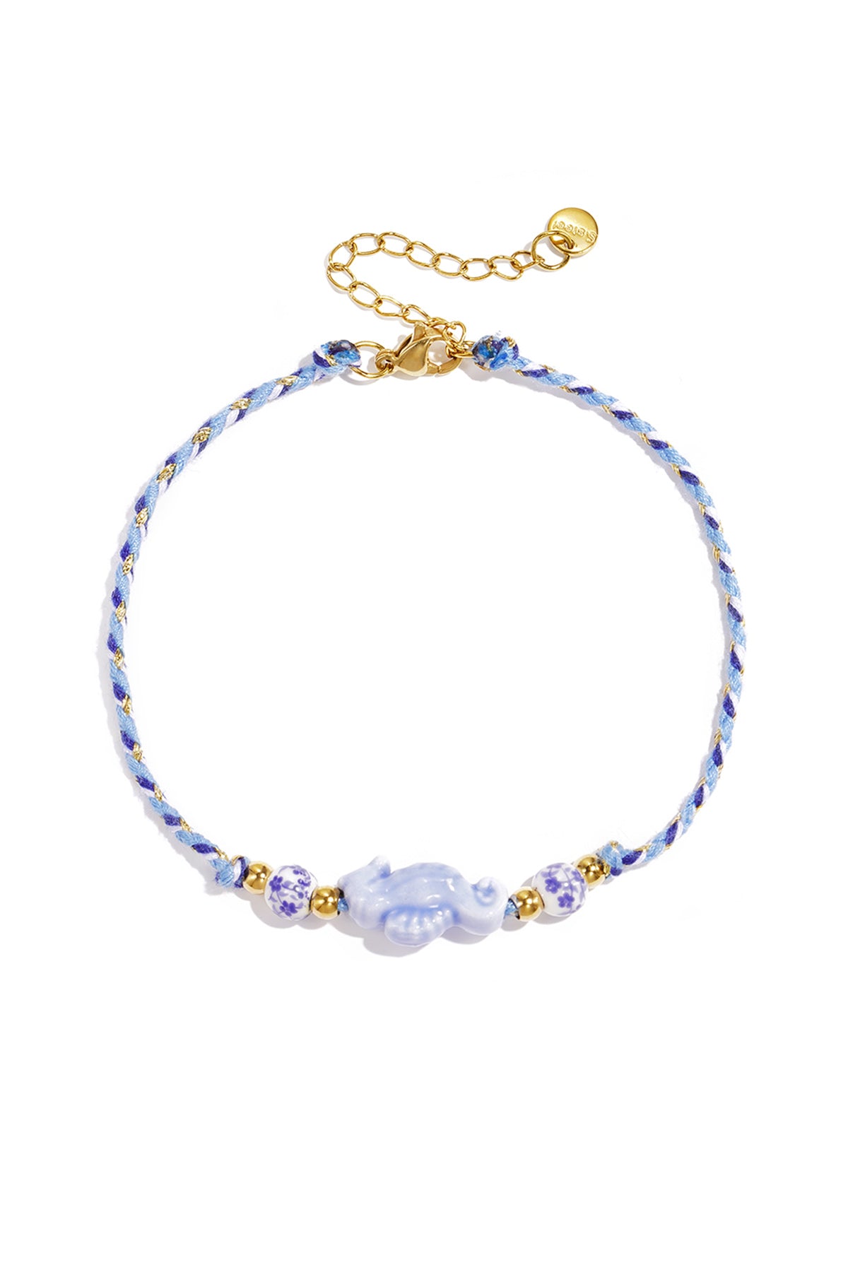 Cavigliere in corda, serie romantica "Vacanze con animali/Spiaggia", gioielli da donna.