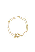 bracciale con chiusura frontale e maglie lunghe