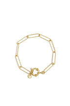 bracciale con chiusura frontale e maglie lunghe