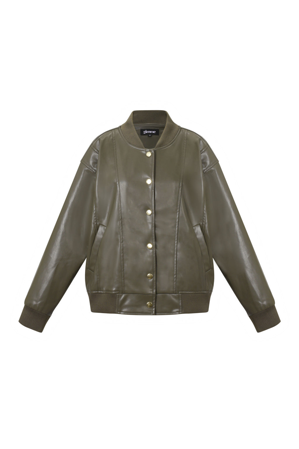 Tessuto Fibra di Poliestere Giacca Bomber Donna Autunno/Inverno Stile Urbano