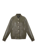 Tessuto Fibra di Poliestere Giacca Bomber Donna Autunno/Inverno Stile Urbano