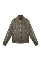 Tessuto Fibra di Poliestere Giacca Bomber Donna Autunno/Inverno Stile Urbano