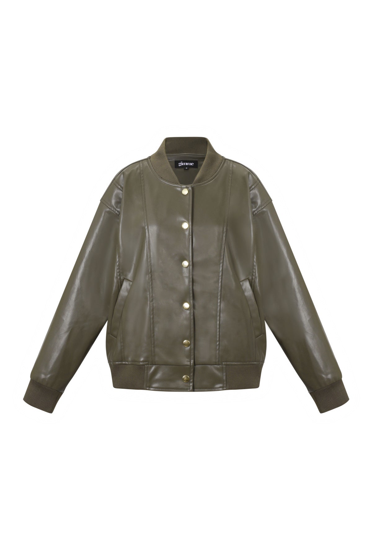 Tessuto Fibra di Poliestere Giacca Bomber Donna Autunno/Inverno Stile Urbano