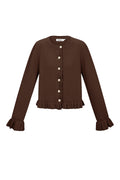 Il cardigan con volant amorevole