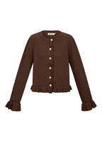 Il cardigan con volant amorevole