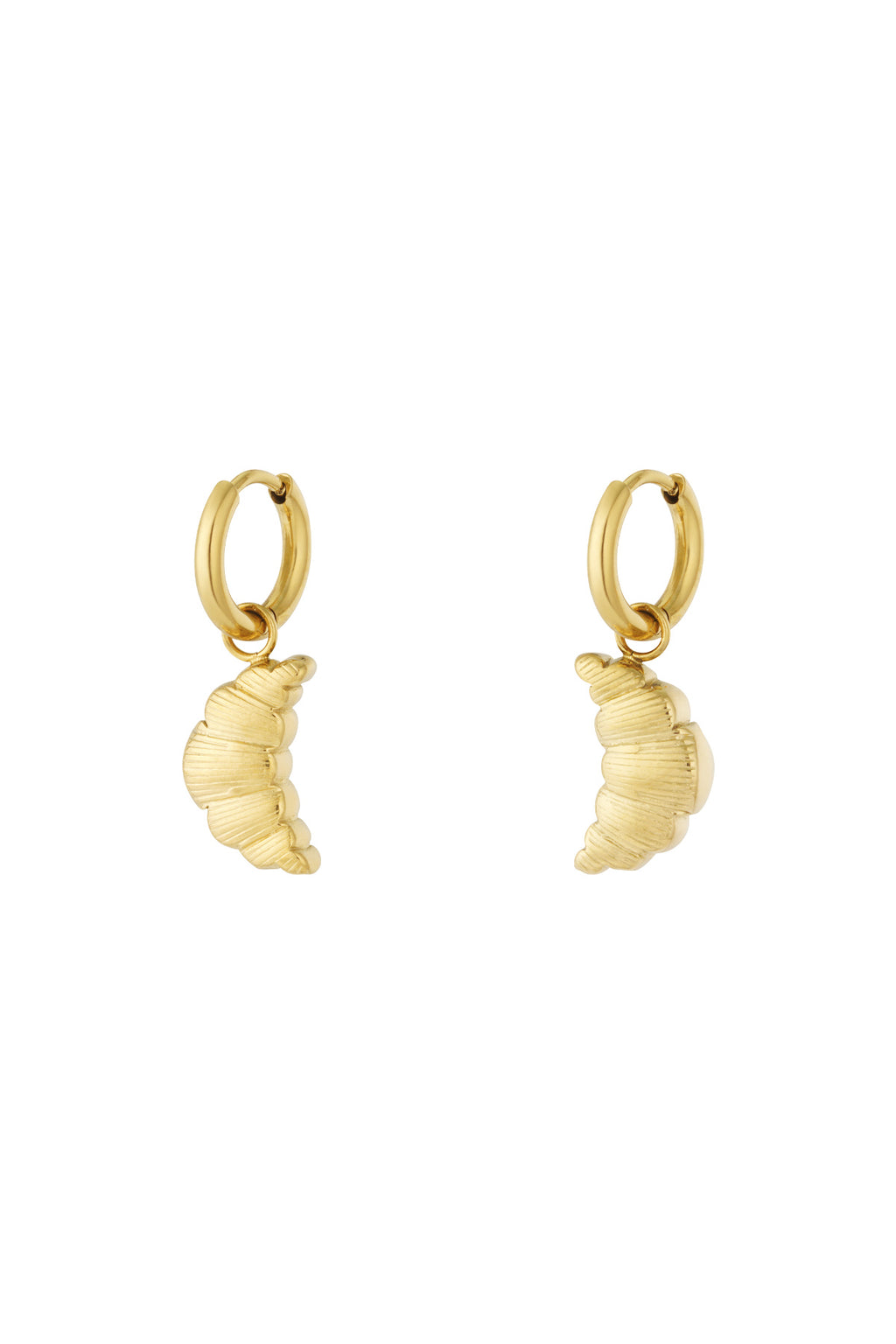 Mini orecchini a forma di croissant