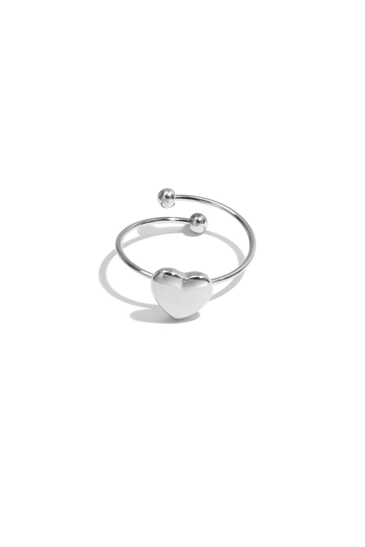 Semplice anello a forma di cuore