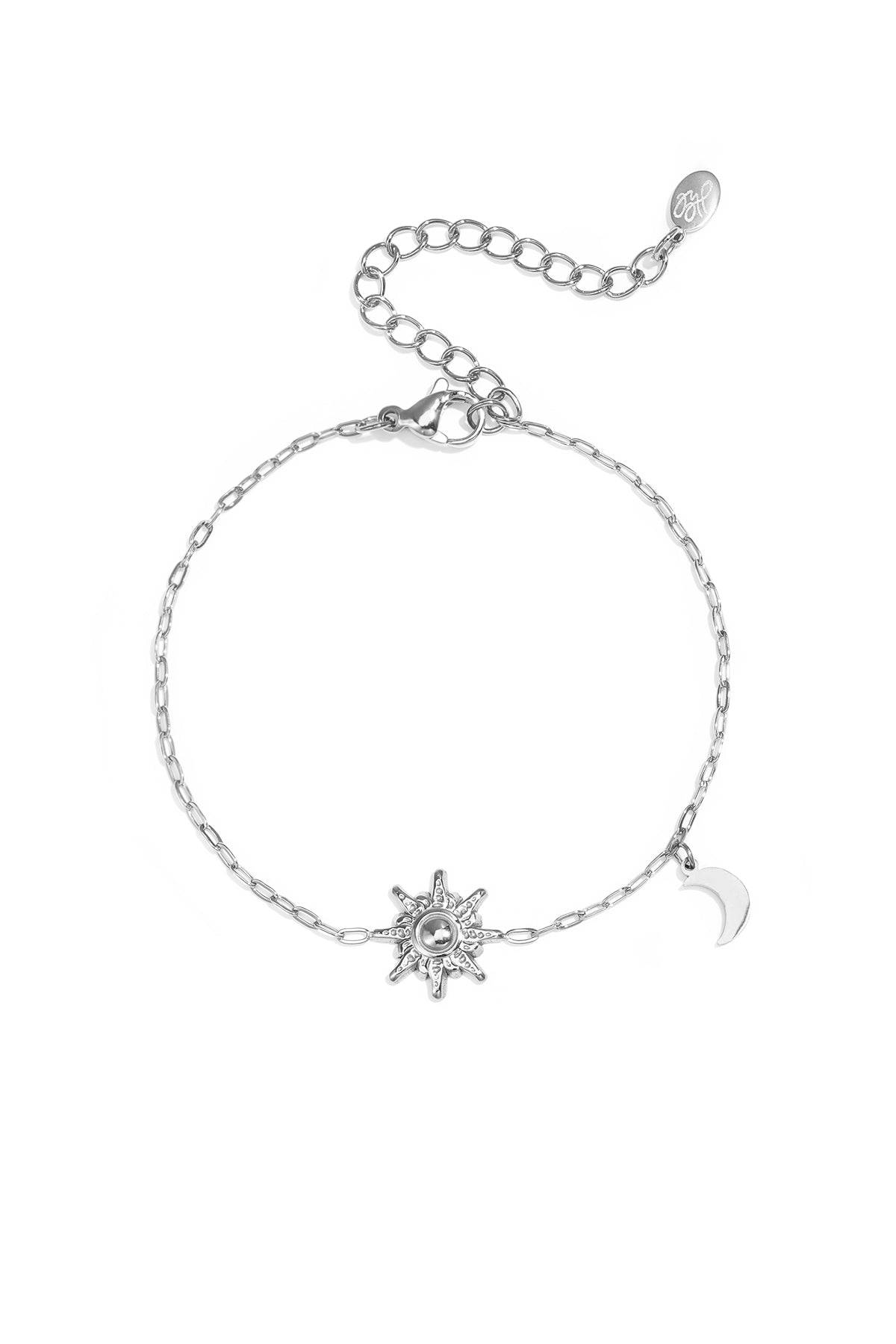 Braccialetti con ciondoli in acciaio inossidabile, serie Sun Casual Daily Simple, gioielli da donna