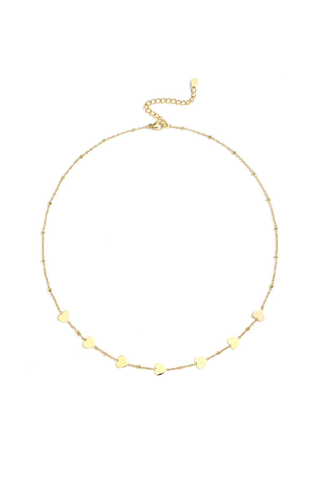 Collane a catena in acciaio inossidabile con cuore, casual, quotidiane, semplici, gioielli da donna