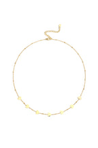 Collane a catena in acciaio inossidabile con cuore, casual, quotidiane, semplici, gioielli da donna