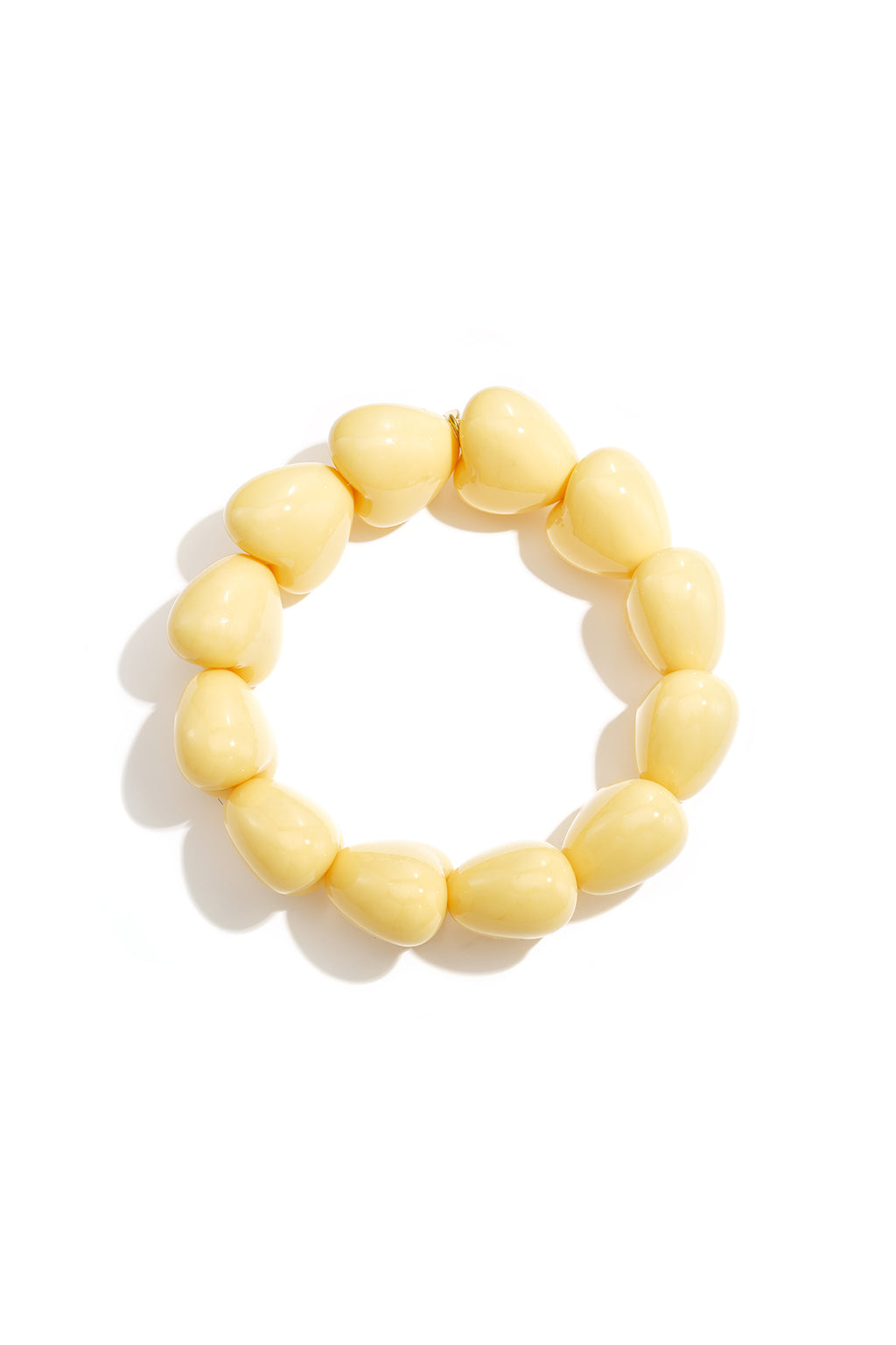 Braccialetto con perline a forma di cuore grosse