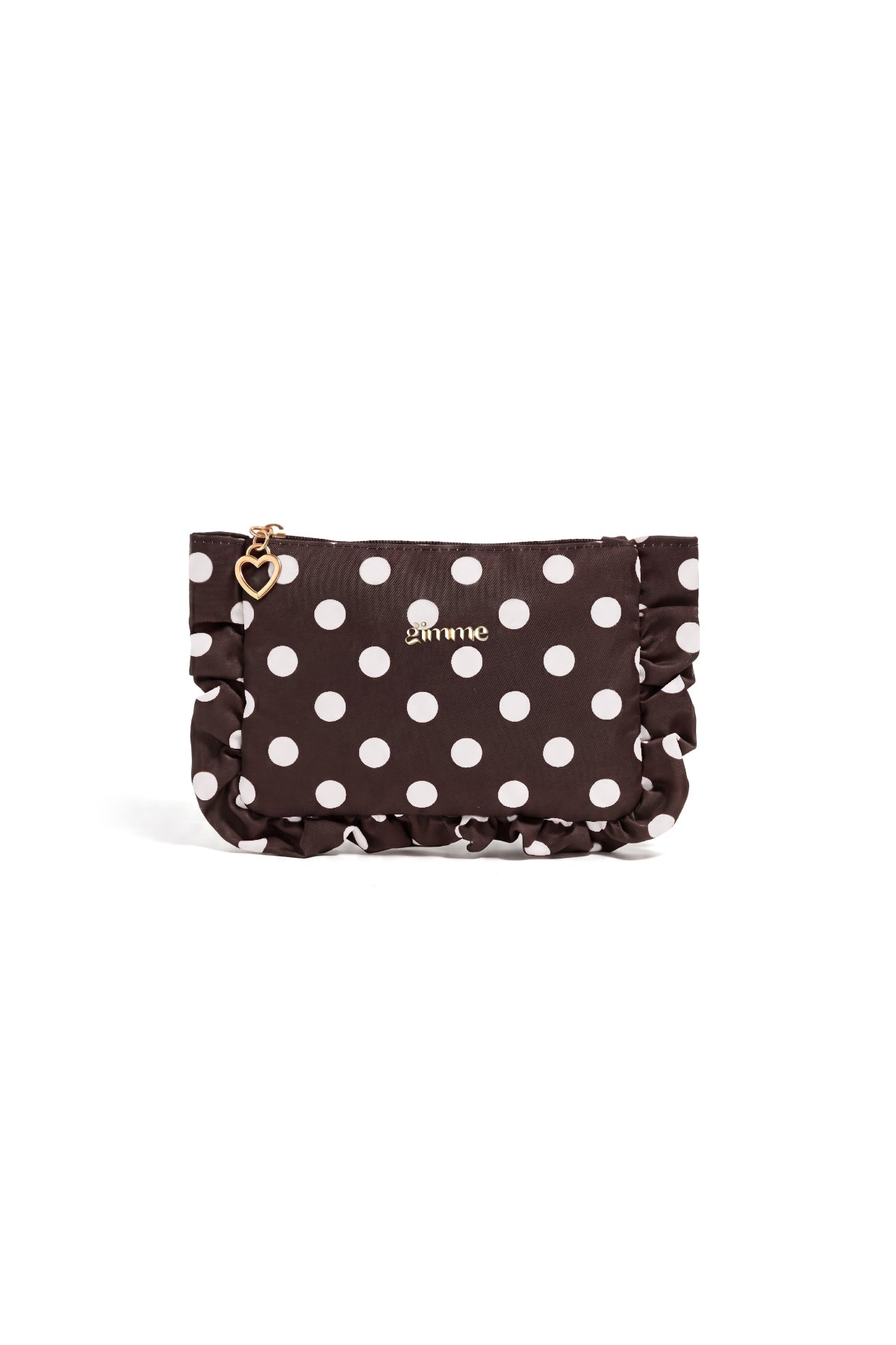 Pochette per il trucco a pois, semplici, in poliestere, accessori per tutti i giorni