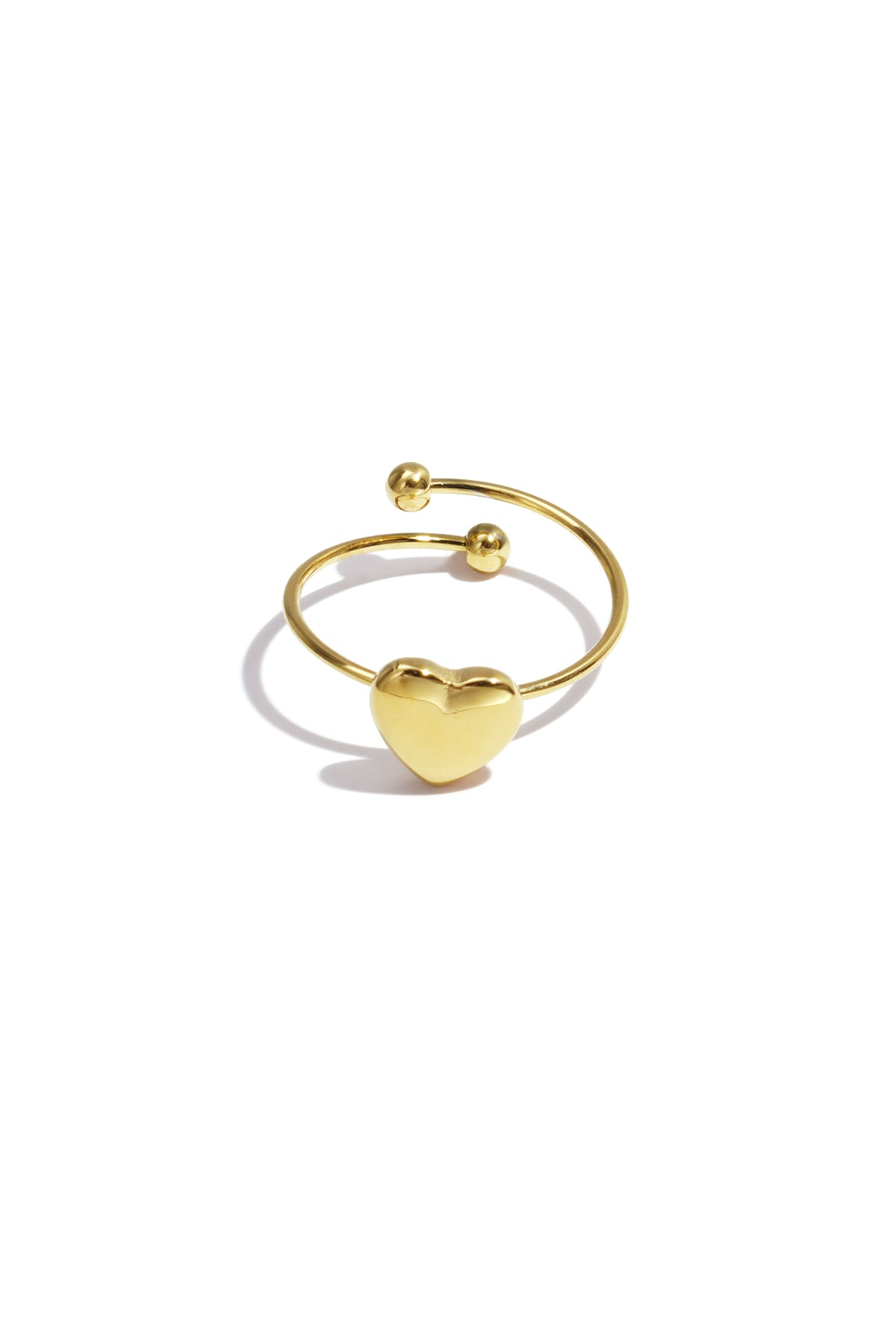 Semplice anello a forma di cuore