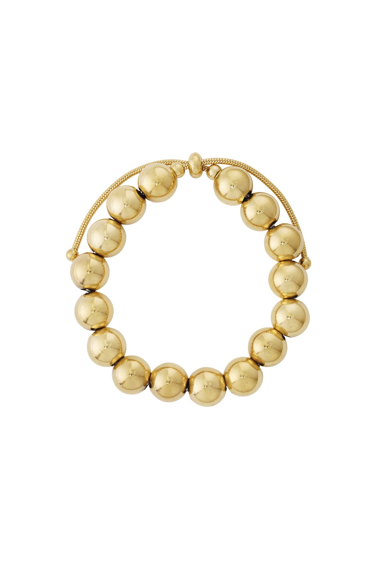 Braccialetto con perline cave - 12 mm