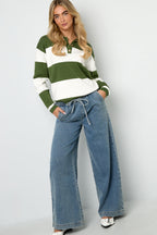 Cotone Tessuto Pantaloni Larghi Donna Stile Sportivo Colore Puro