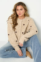 Cardigan a cuore
