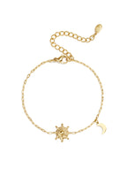 Braccialetti con ciondoli in acciaio inossidabile, serie Sun Casual Daily Simple, gioielli da donna