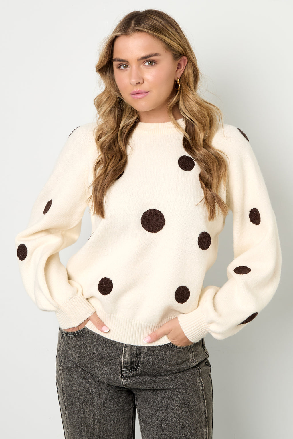 Maglione a pois