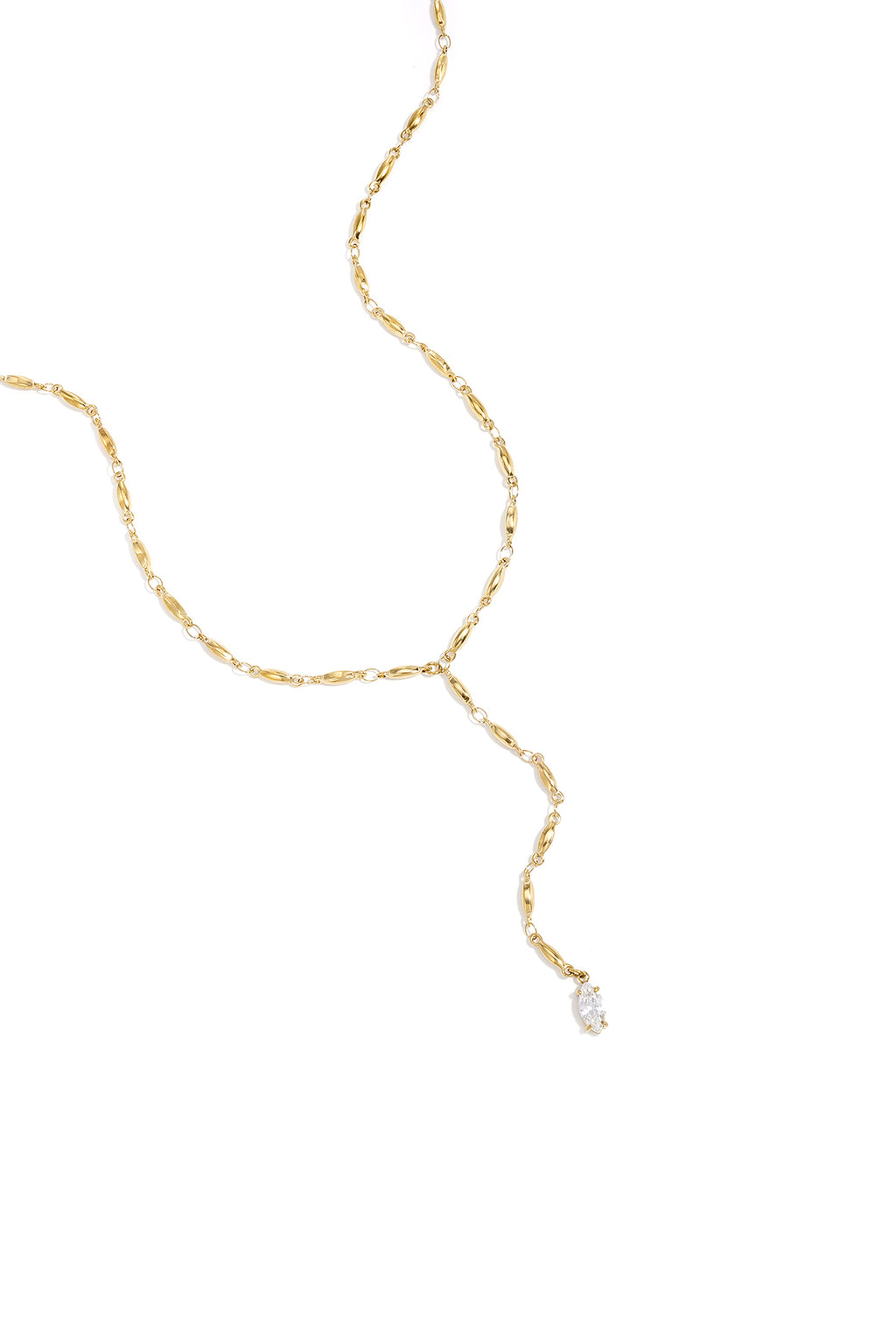 Collana con strass pendenti