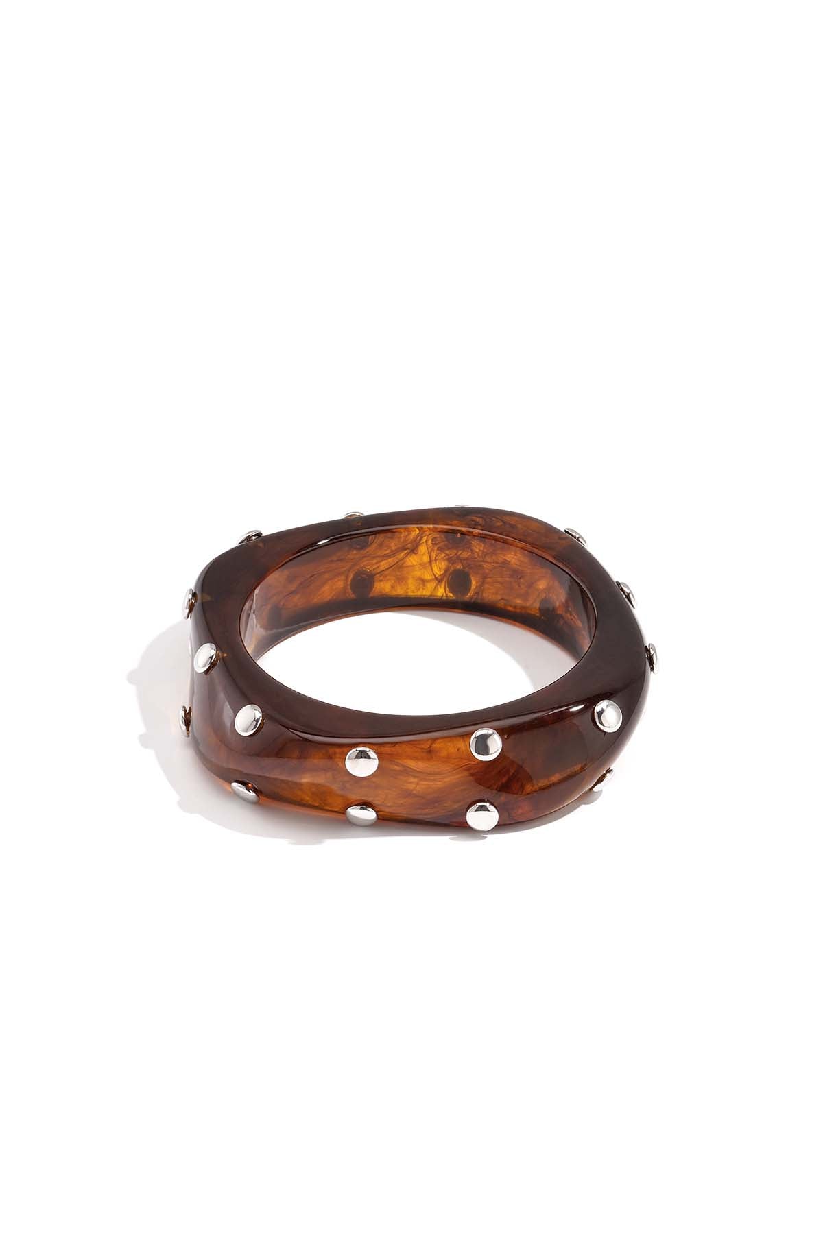 Bracciali rigidi in resina, modello cerchio, stile hip-hop/rock, serie Daily Simple, gioielli da donna.