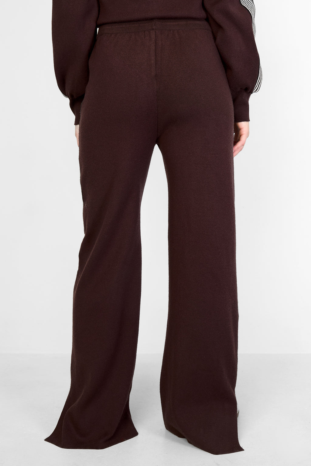 pantaloni in maglia a righe